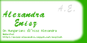 alexandra enisz business card